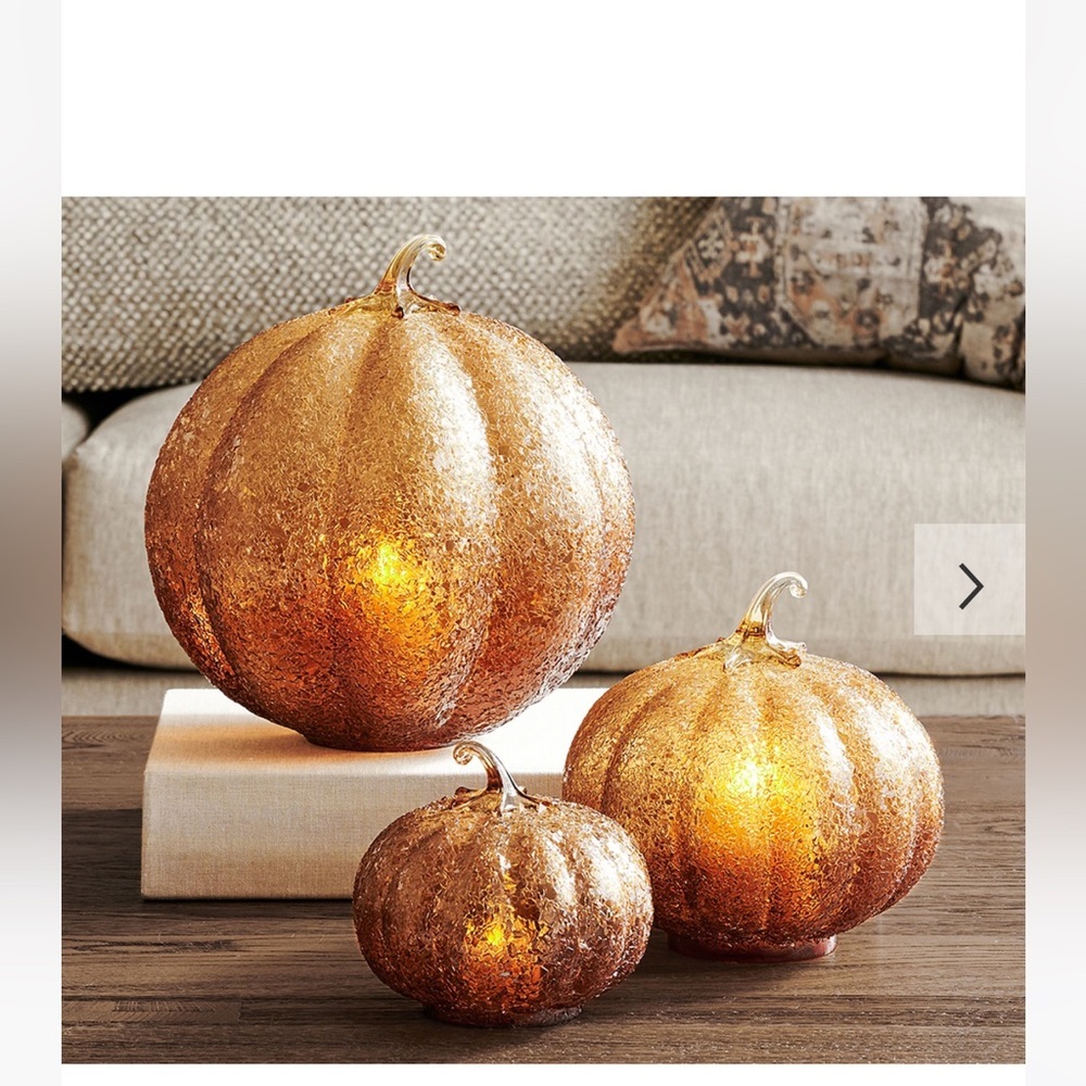 Pottery barn pumpkin medium size new w/o box